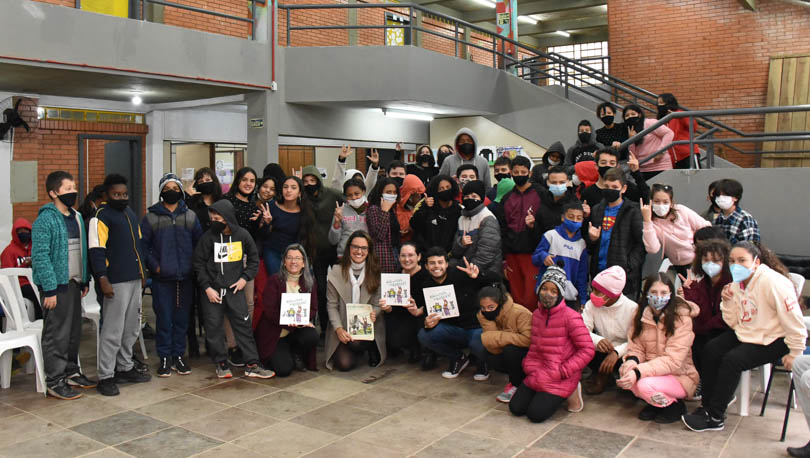 Alunos e convidados.