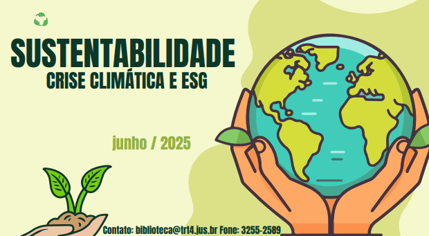 Sustentabilidade em foco: crise climática e práticas ESG
Ilustração de mãos segurando o planeta, cercado por folhas, sobre um fundo verde.