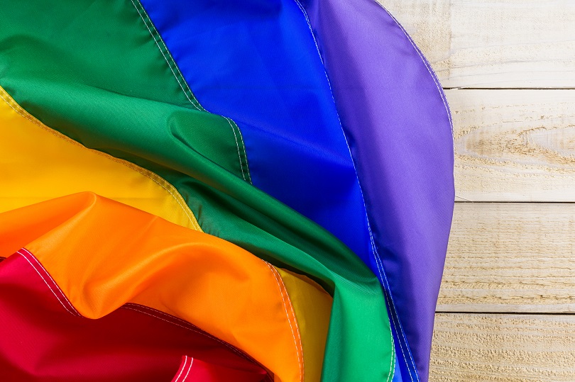 Foto ilustrativa da bandeira LGBT.