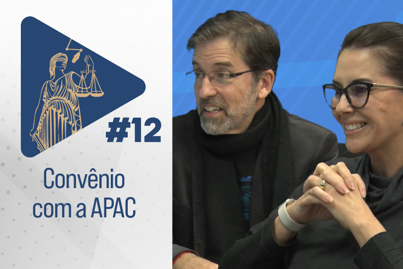Estúdio TRT episódio 12 com Celso Rodrigues, codiretor da APAC e a juíza do trabalho Aline Fagundes, trata do convênio entre aquela entidade e o TRT-RS