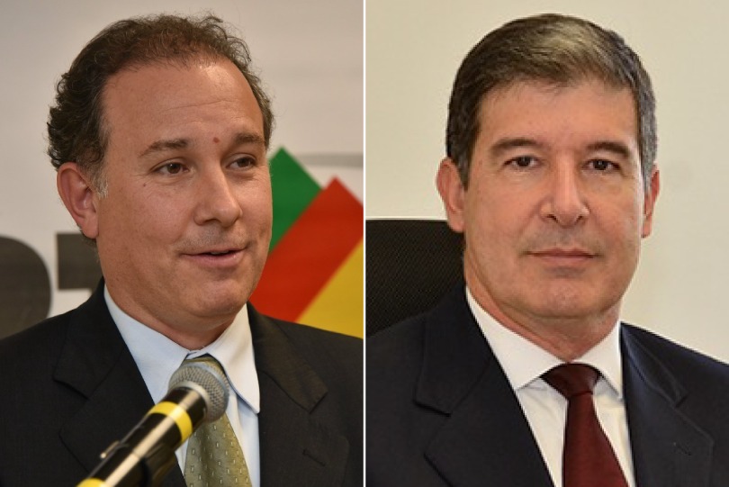 Montagem com as fotos dos juízes Papaléo e Zonta.