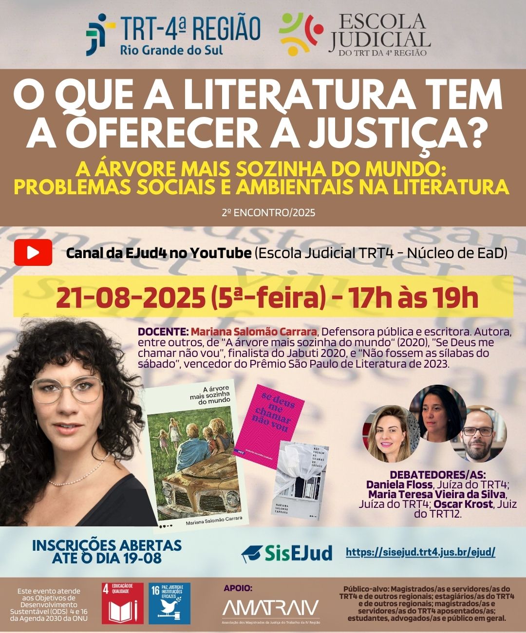 Card de divulgação com infromações gerais.