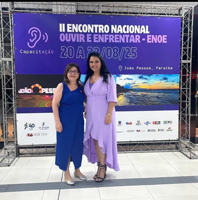 Desa. Carmen Gonzalez e Desa. Tânia Reckziegel