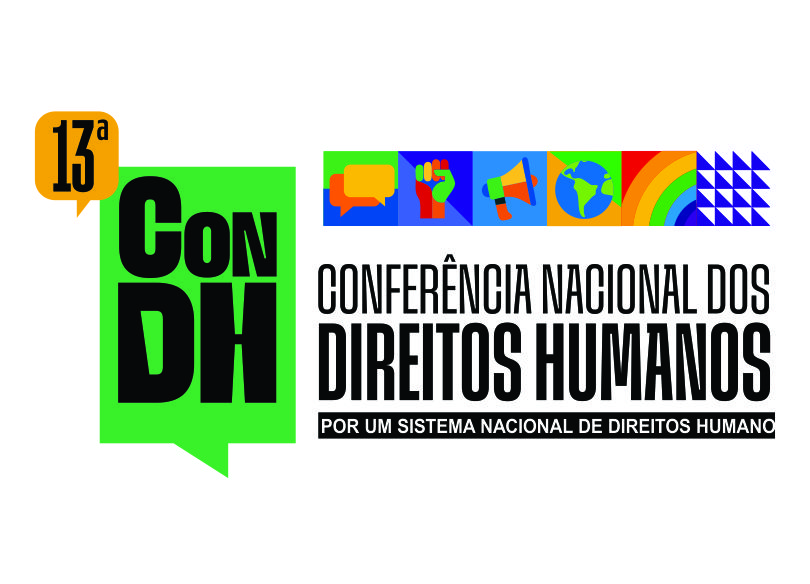 Arte da conferência nacional de direitos humanos.