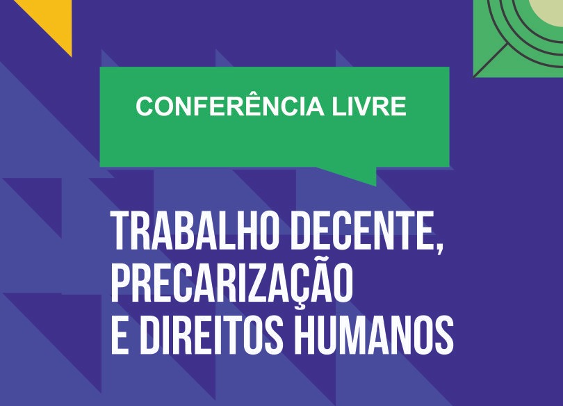 Arte com o título do evento