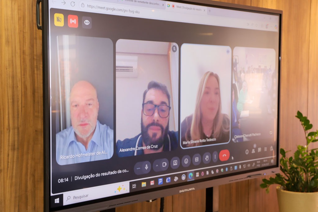 Participação de desembargadores na cerimônia por video