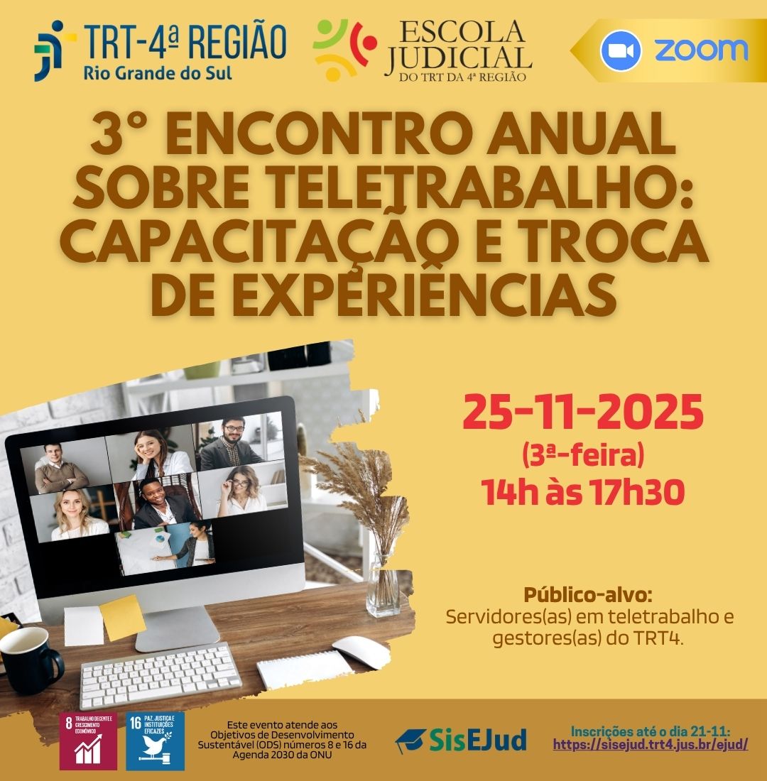 Card de divulgação da atividade, onde constam as principais informações que constam na notícia.