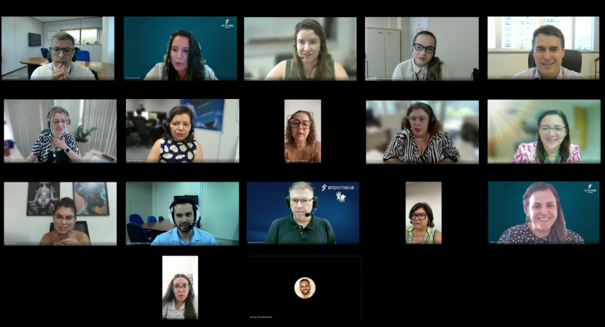 Registro da reunião realizada com a participação do Conselho Superior da Justiça do Trabalho (CSJT) e dos representantes dos Regionais.