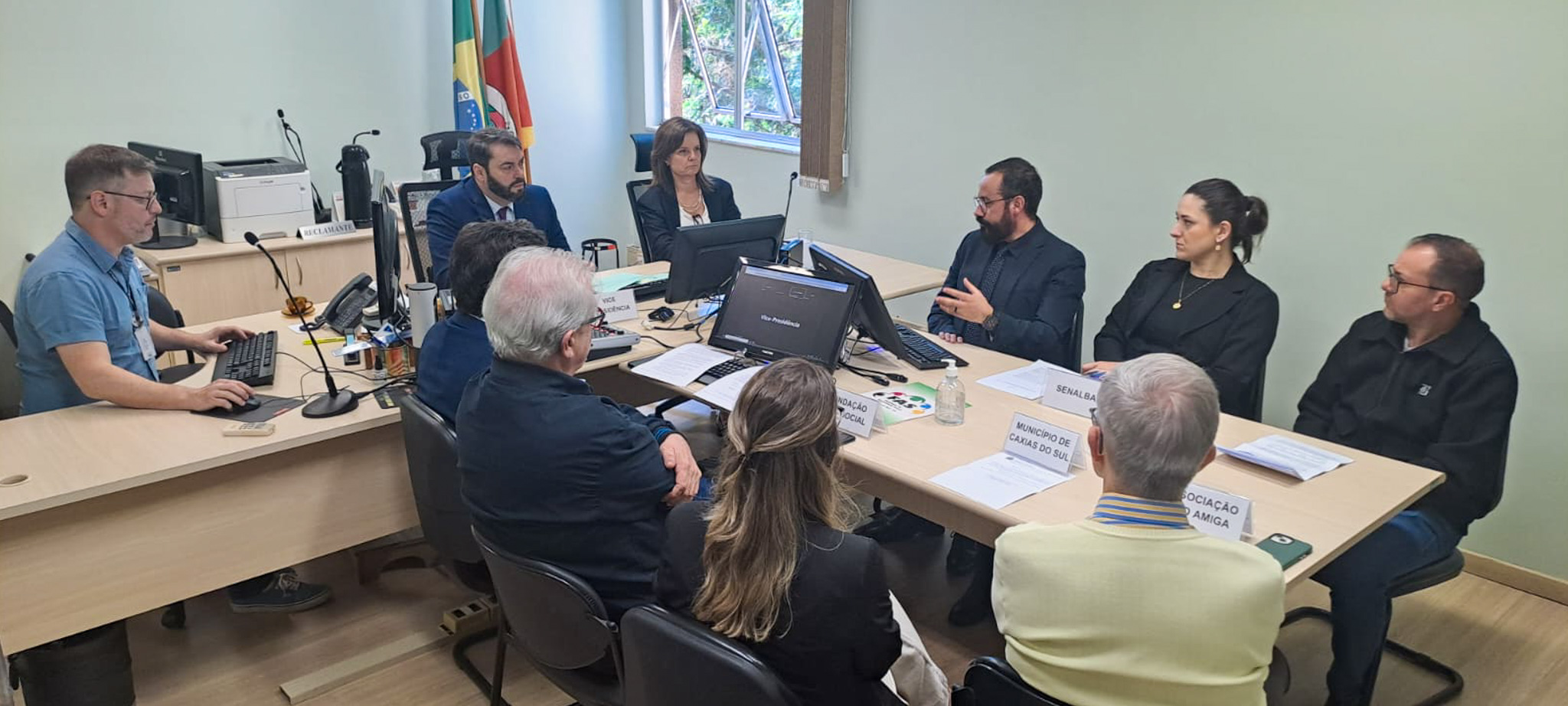 Mediação realizada no Foro Trabalhista de Caxias do Sul.