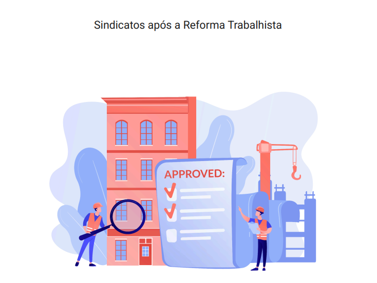 capa sobre o informativo de Sindicatos após a Reforma Trabalhista