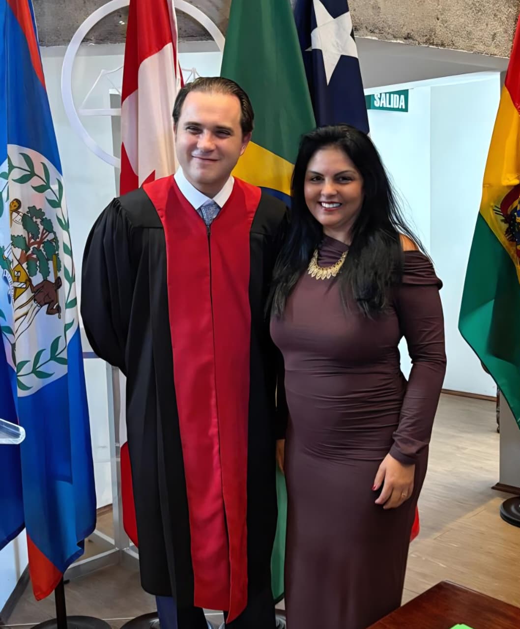 Des. Tânia Regina Silva Reckziegel e presidente da Corte IDH Rodrigo Mudrovistch