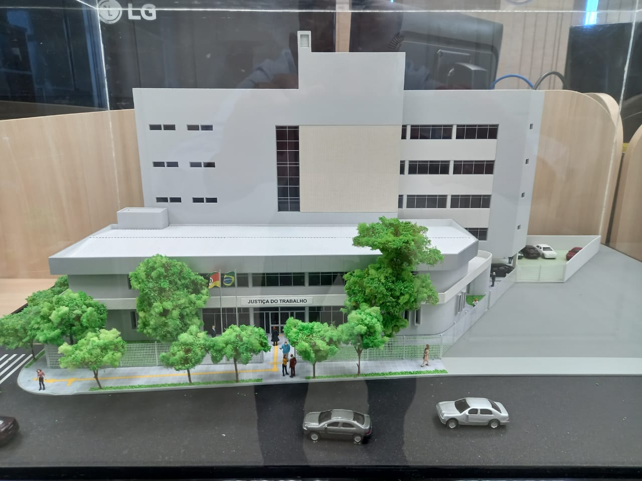 Maquete do projeto do novo Foro Trabalhista de São Leopoldo