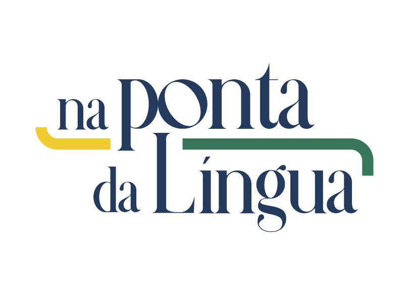 Arte da editoria Na Ponta da Lingua