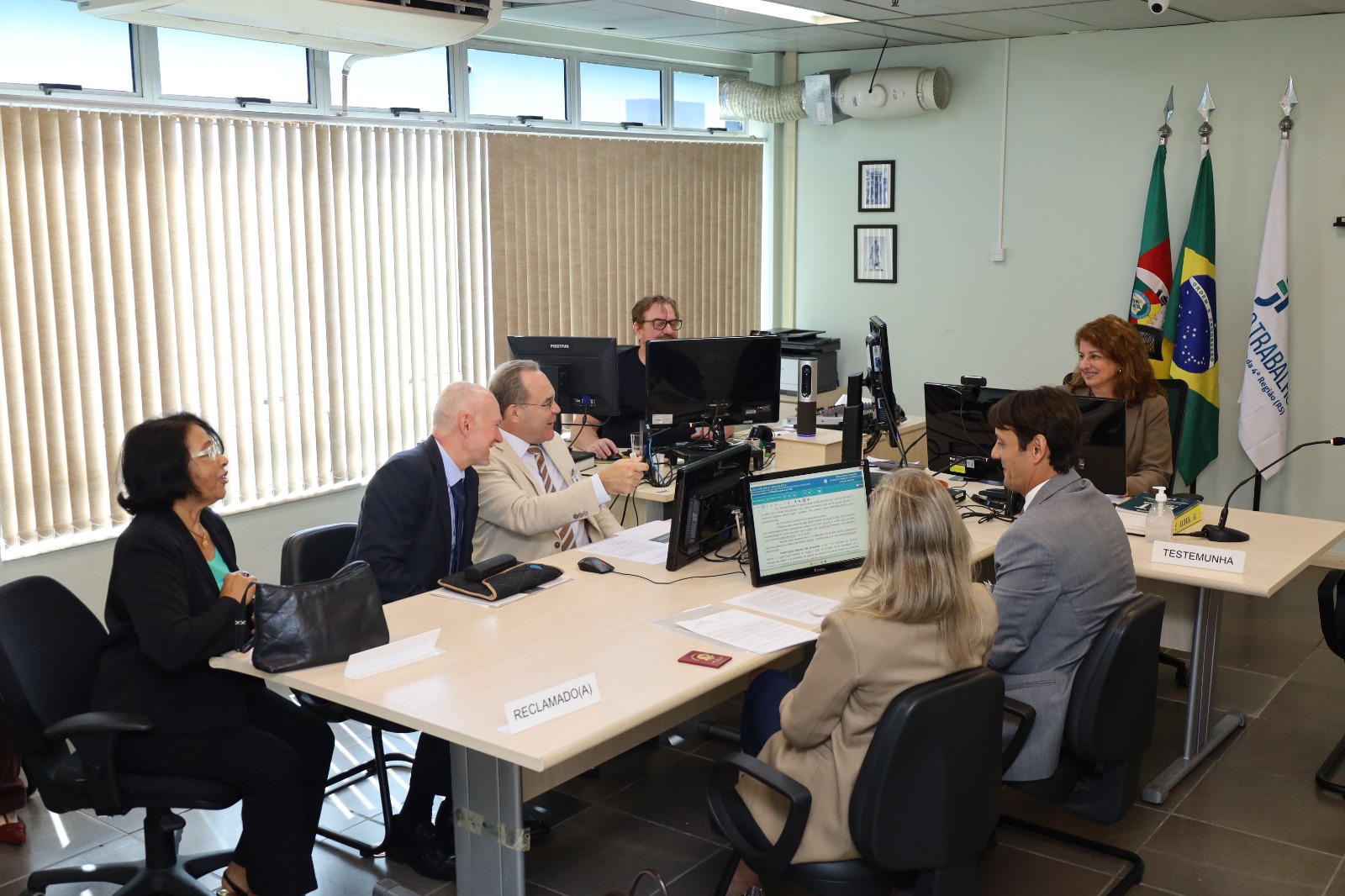 Conciliação em sala de audiências