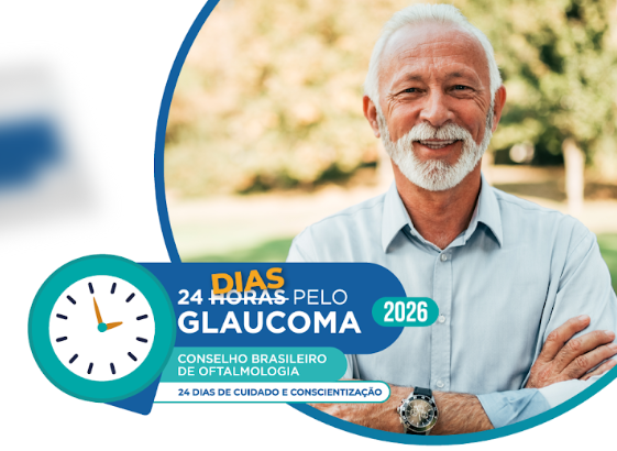 card de divulgação campanha "24 dias pelo Glaucoma"