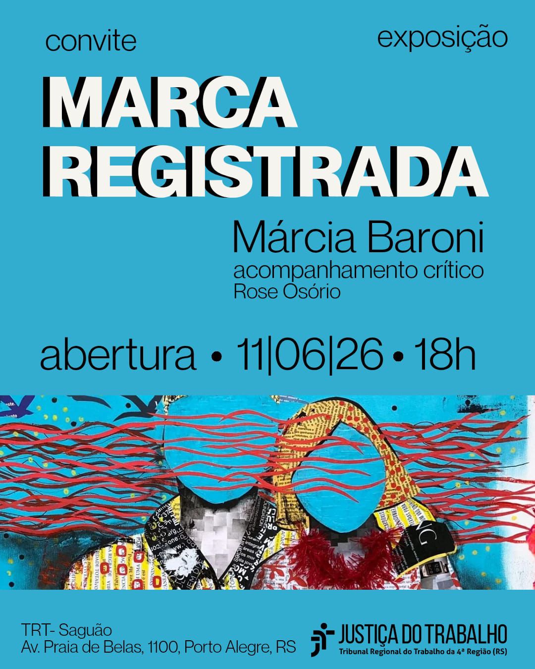 Card da exposição "Marca Registrada"
