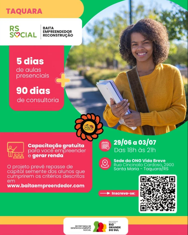 Card da parceria com o Estado do RS