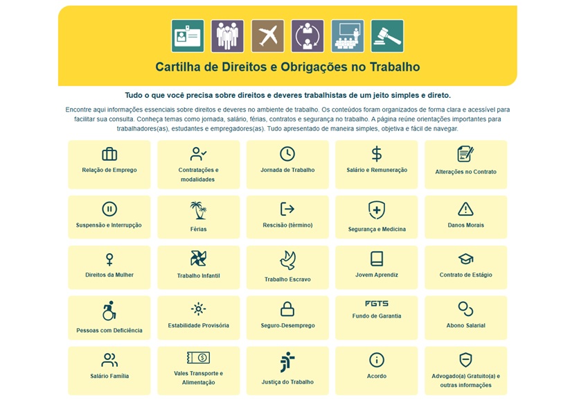 print screen da página da cartiha, mostrando todos os menus.