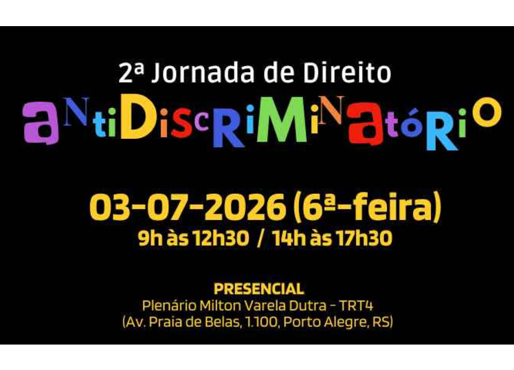 Card da 2ª Jornada de Direito Antidiscriminatório.