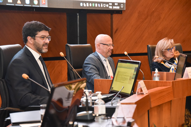 Des. Rossal (TRT-4), Des. Mancilha (TRT-17) e Desa. Ana Paula (TRT-15)