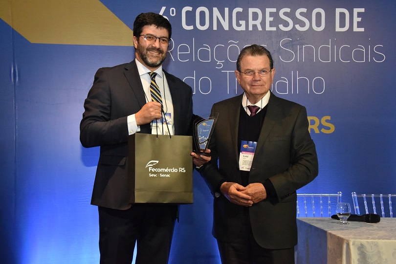 Des. Rossal e Luiz Carlos Bohn, presidente da Fecomércio