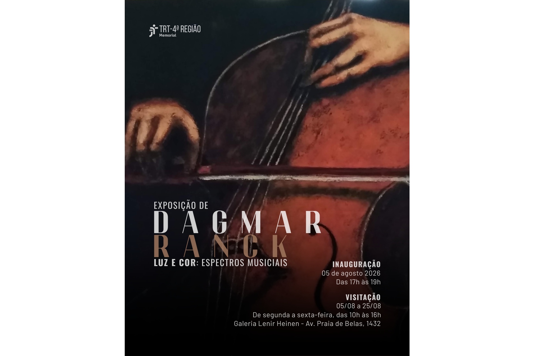 Card com informações sobre a exposição