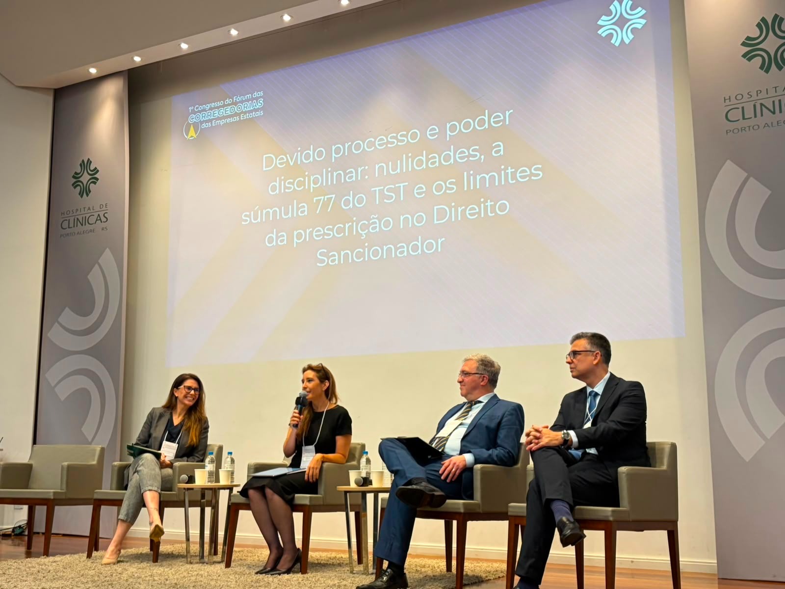 Aline Fagundes, Marina Giordano, Cláudio Cassou e Walber Carneiro.