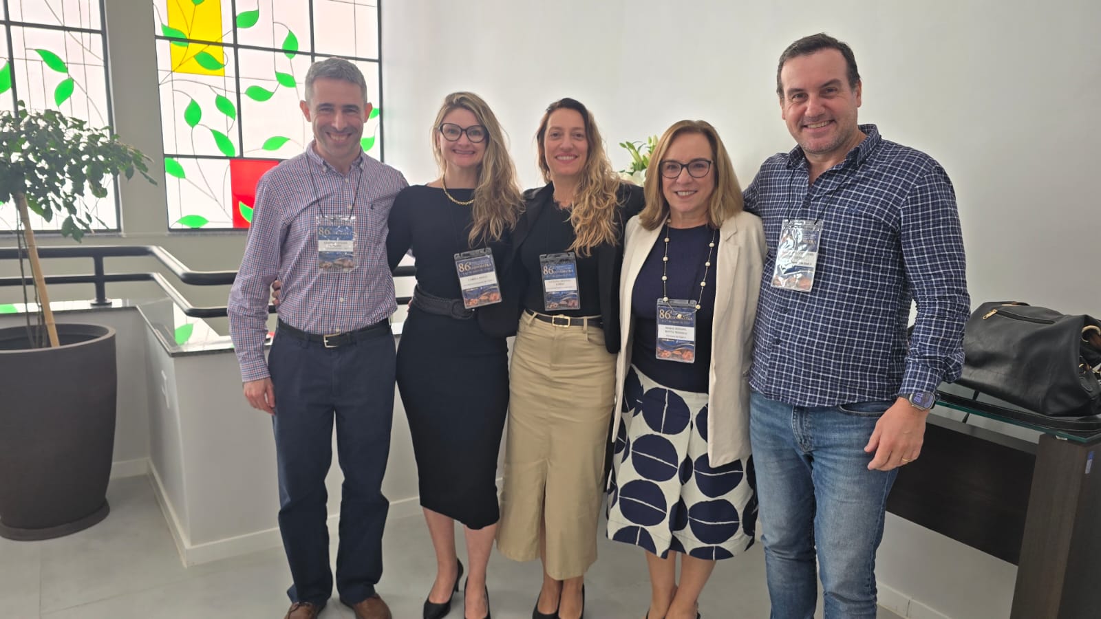 Leandro Gallina, Camila Frigo, Luciana Corso, Maria Silvana Rotta Tedesco e Alexandre Zoratto