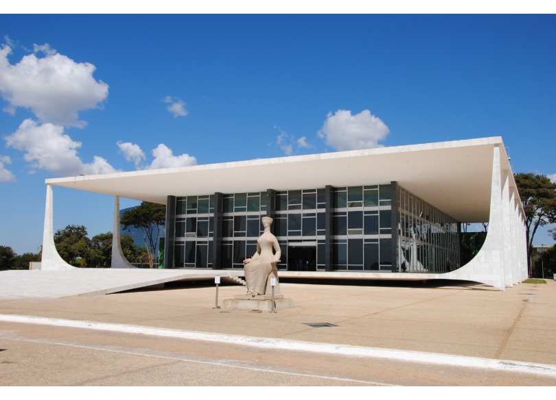 Foto da fachada do STF.