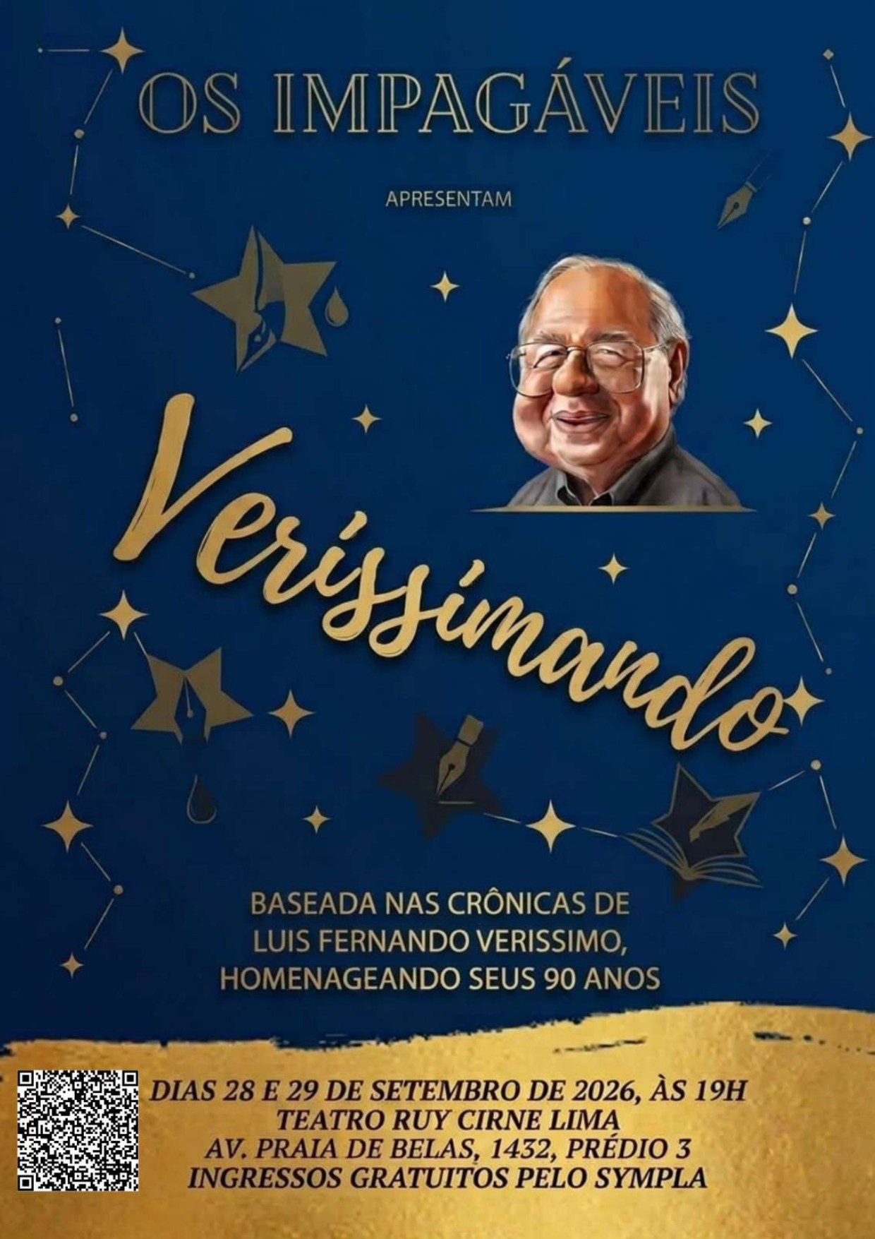 Card de divulgação da peça