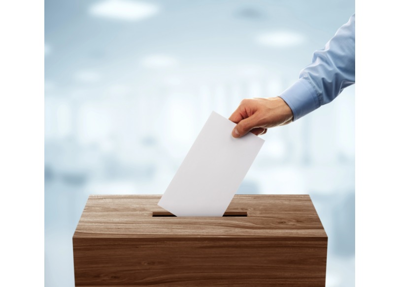 Foto ilustrativa de uma urna de votação.