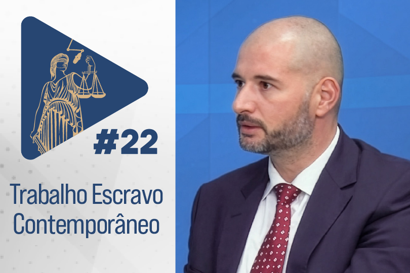 Episódio 22 do videocast Estúdio TRT sobre trabalho escravo contemporâneo com o procurador-chefe do Ministério Público do Trabalho do RS, Antônio Santos Pereira.