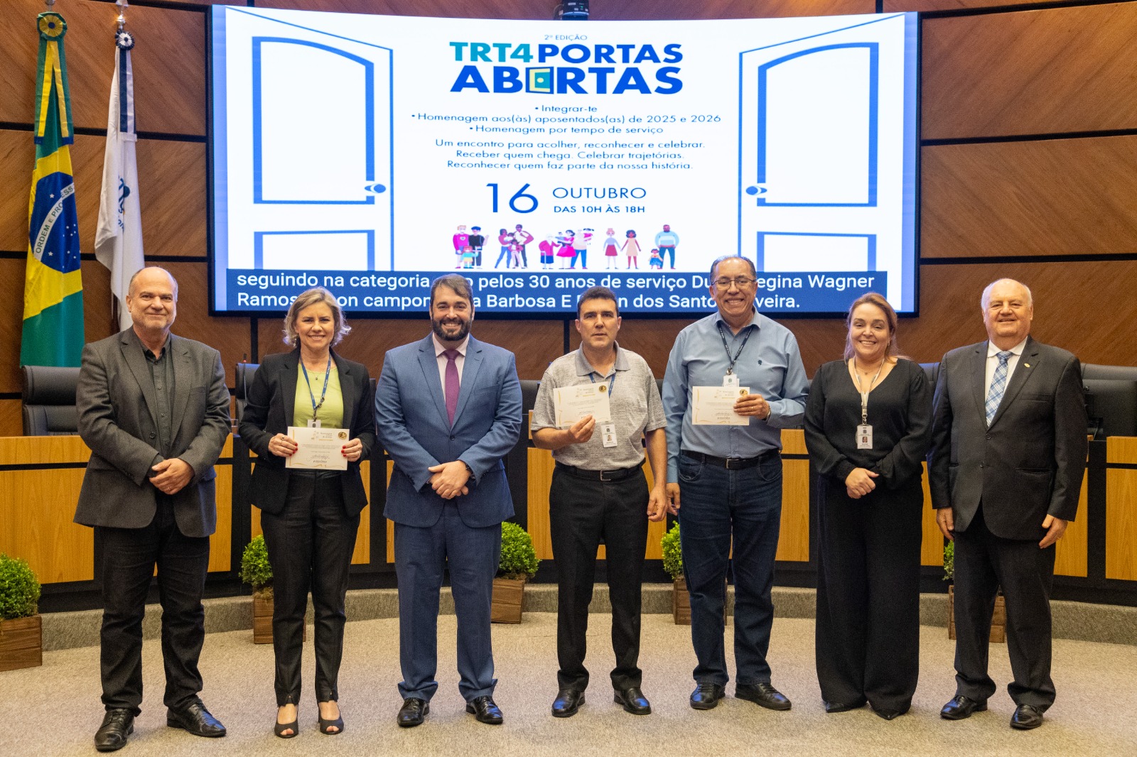 foto posada de entrega a homenageados(as)