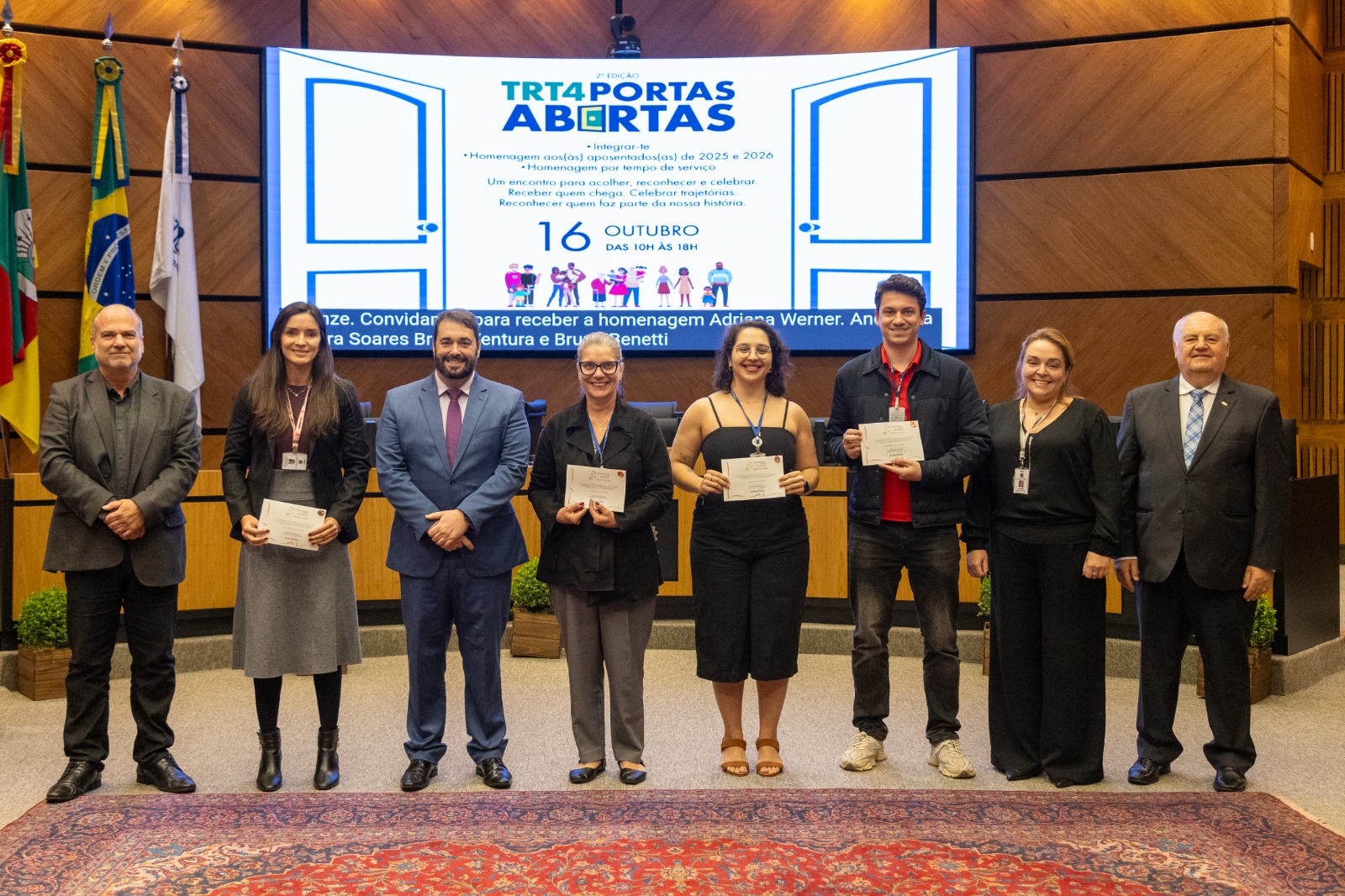 foto posada de entrega a homenageados(as)