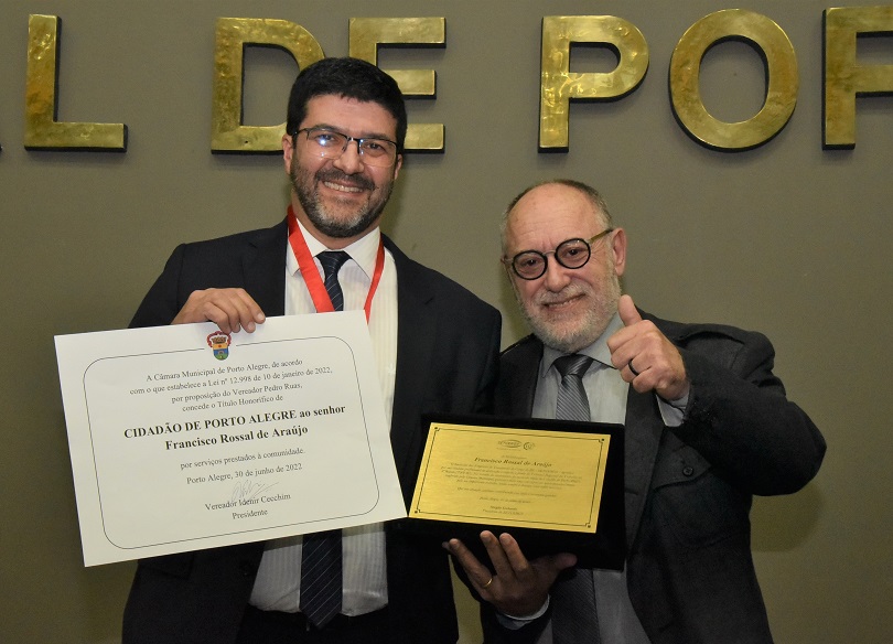 Desembargador Rossal e vereador Pedro Ruas
