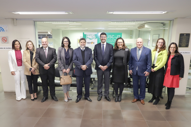 Visita ao Cejusc do 1º grau de Porto Alegre