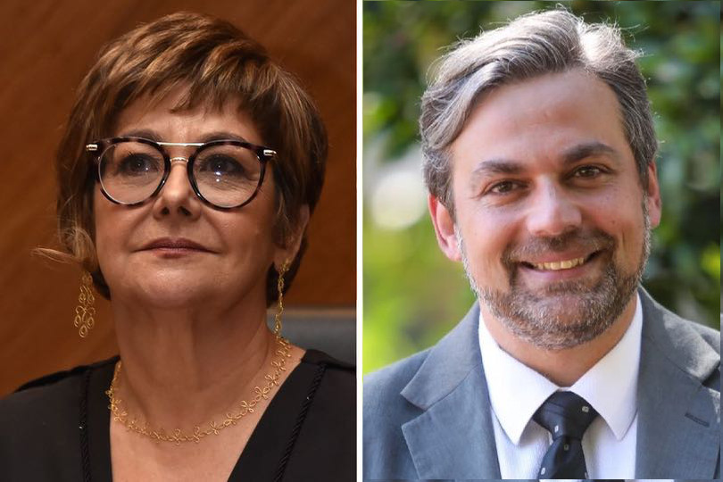 Retratos de Carmen Gonzalez e Tiago Mallmann