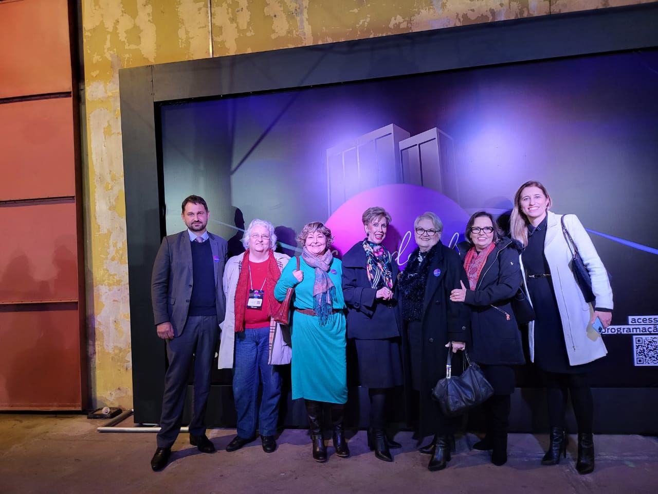 Magistrados e advogadas presentes no evento.