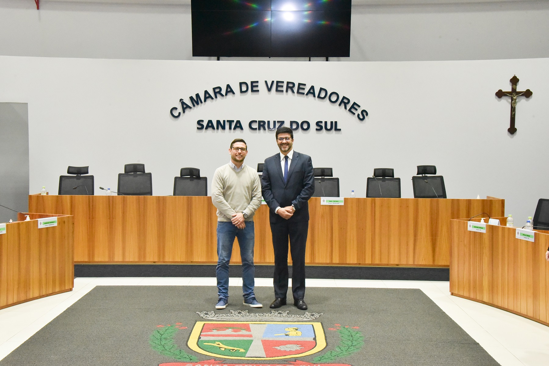Com o vereador Rodrigo
