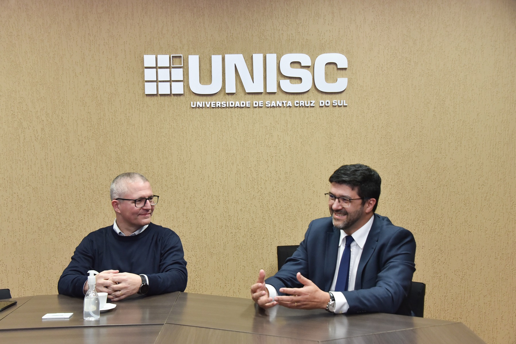 Com o reitor da Unisc, Rafael Henn