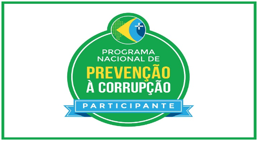 Imagem contendo o logo do Programa Nacional de Prevenção à Corrupção.