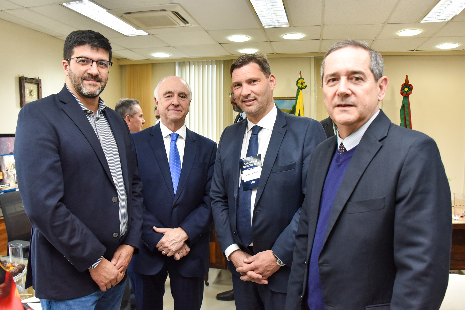 Des. Rossal, Des. Moesch, Leonardo Lamachia e Des. Valle Pereira