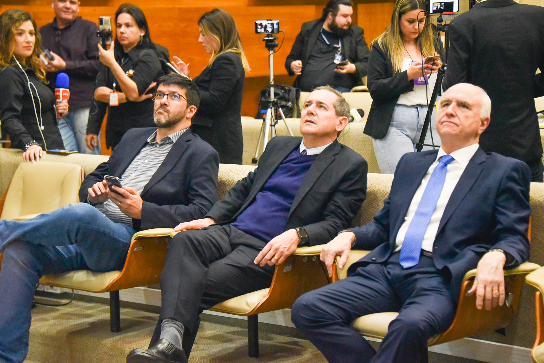 Des. Rossal (TRT-4), Des. Valle Pereira (TRF-4), Des. Francisco Moesch (TRE-RS)