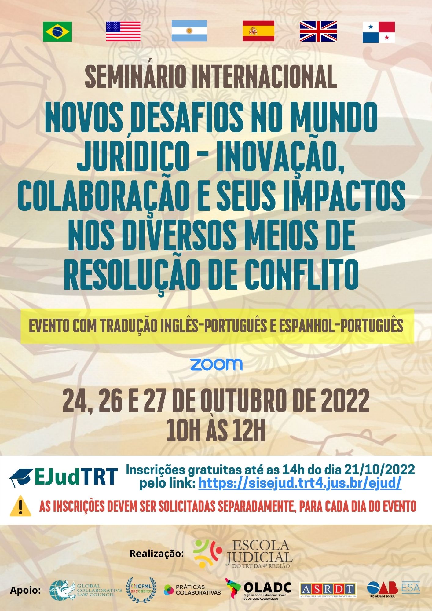 Cartaz de divulgação do evento.