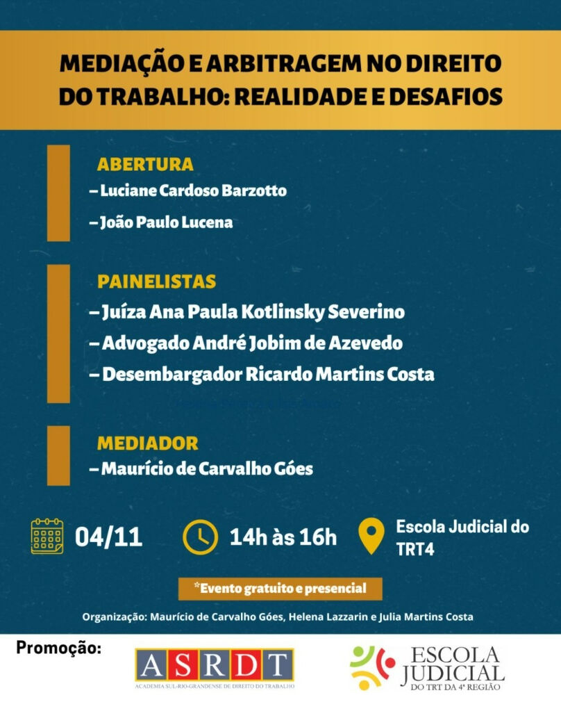 Cartaz de divulgação do evento.