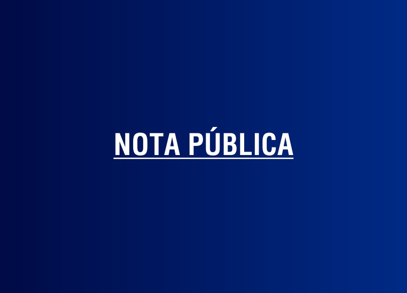 Arte com a expressão "Nota Pública"