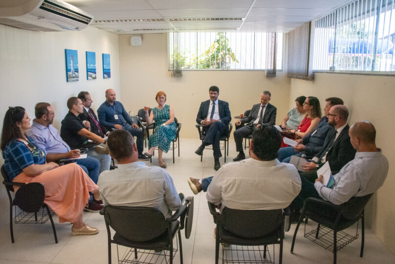 Reunião com empresários da região