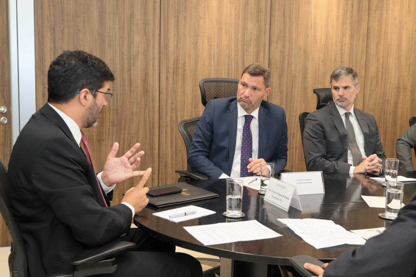 Francisco Rossal, Leonardo Lamachia e Gustavo Juchem