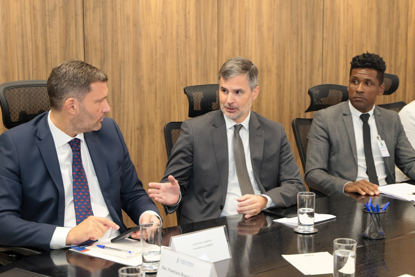 Leonardo Lamachia, Gustavo Juchem e Juliano Sampaio