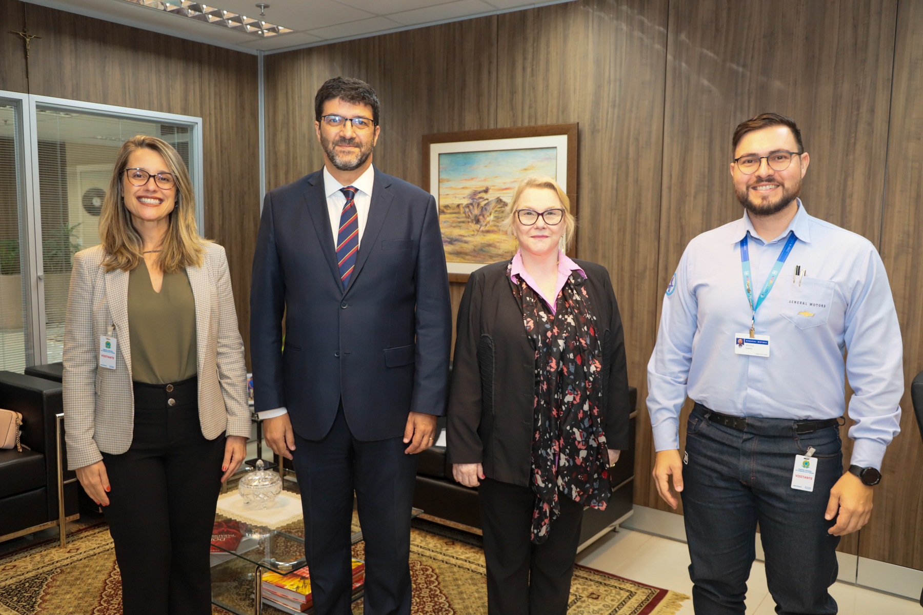 Visita de representantes da GM Motors